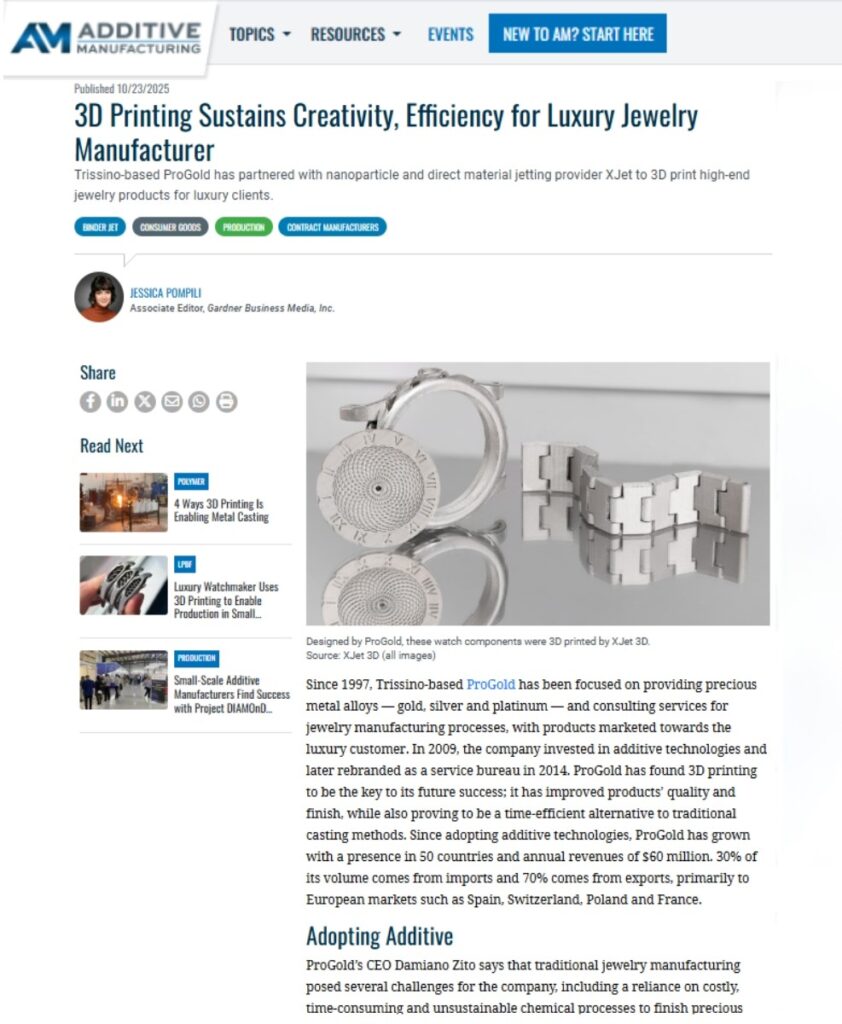 3D Printing Sustains Creativity, Efficiency for Luxury Jewelry Manufacturer