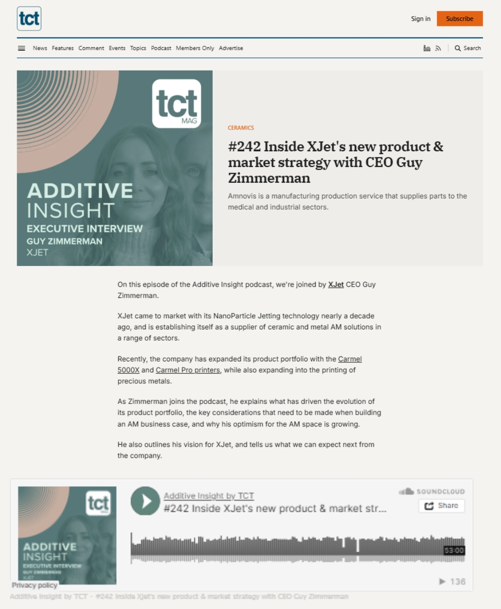 INSIDE XJET'S NEW PRODUCT & MARKET STRATEGY WITH CEO GUY ZIMMERMAN